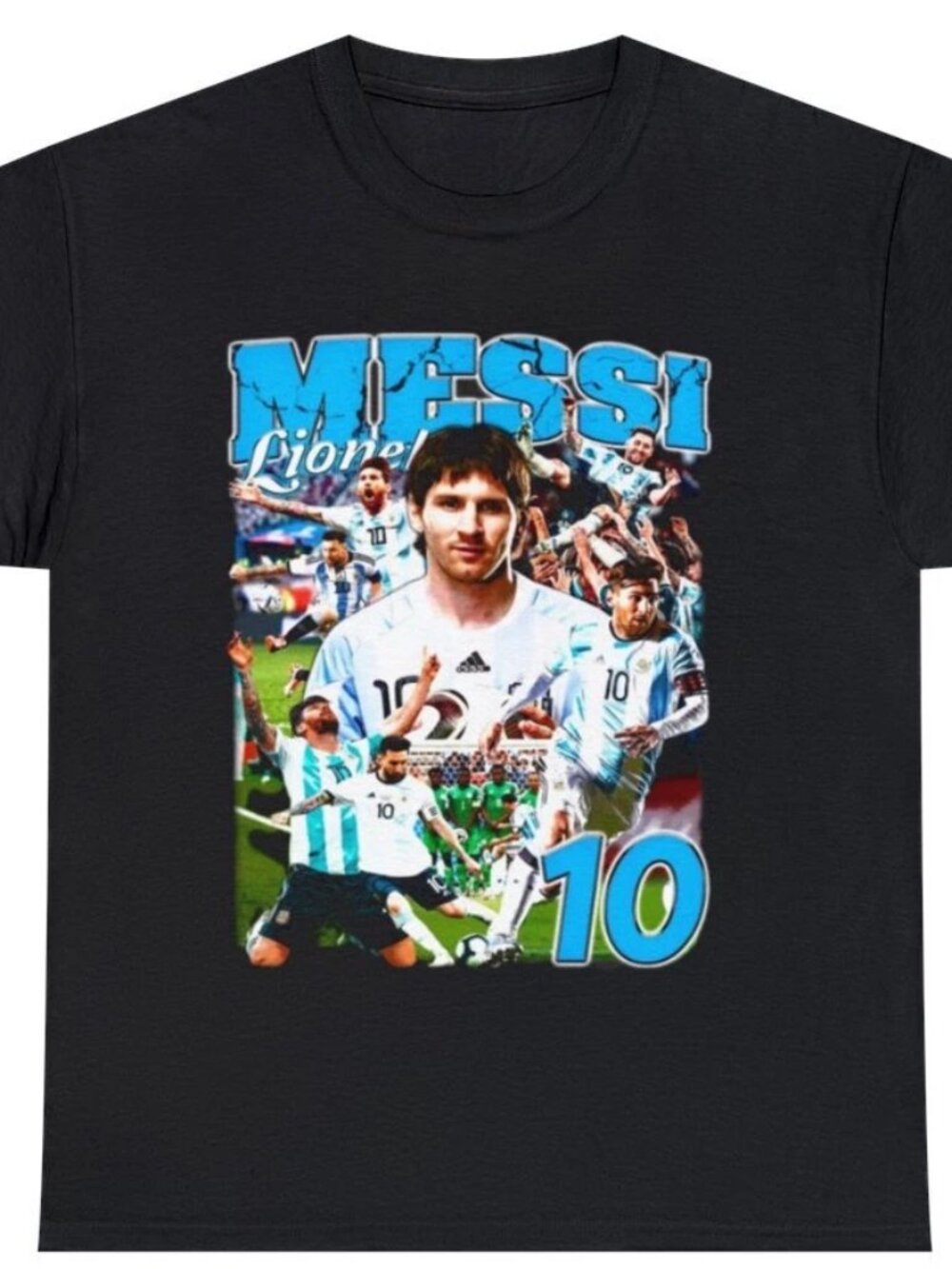 Lionel Messi Vintage Soccer Argentina T-Shirt